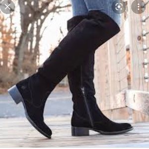 Born, black suede, over the knee boot. Size 6.5